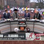 The College GameDay set live from College Station ahead of Texas A&M vs. Texas.